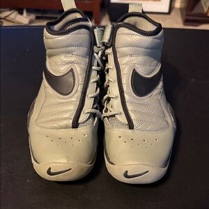 Nike Gray and Black Leather Sneakers